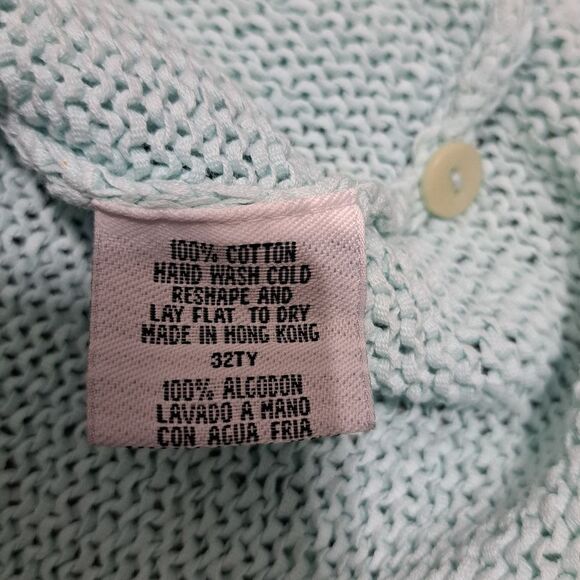 Eileen Fisher Sespry V Neck Cardigan Minimalist Boho Cotton Tape Yarn 3X NWT Blu - Picture 5 of 17